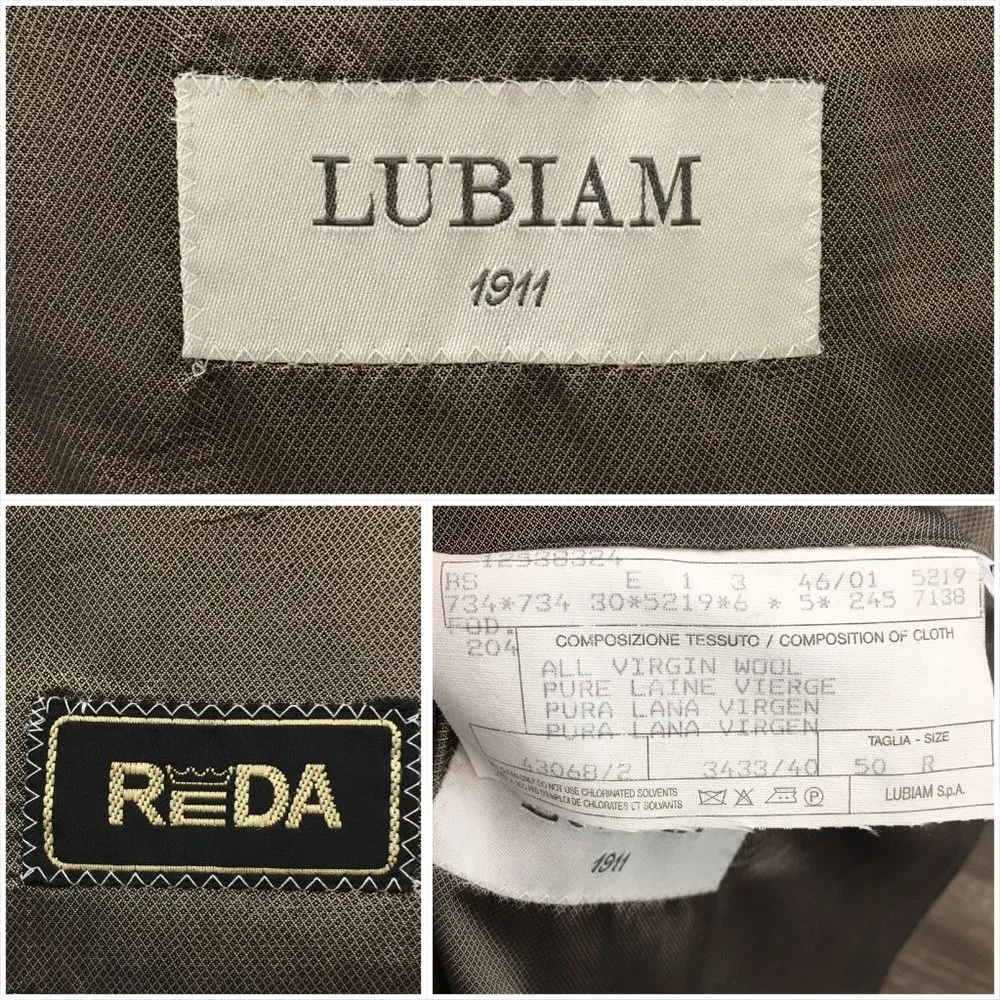 Vintage Lubiam LBM 911 Mens Blazer Sport Coat‎ Two Button Jacket Wool 42R Casual